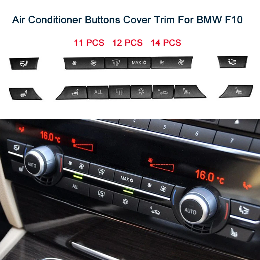 111214pcsCarAirConditionerSwitchButtonsKeyCapsRepairKit