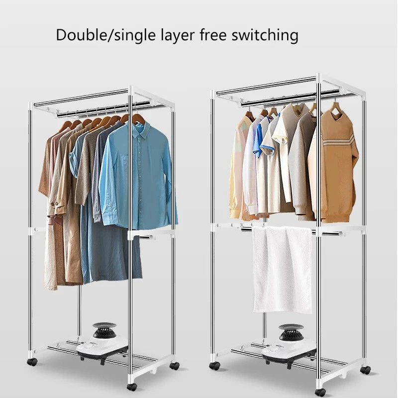 Foldable Clothes Dryer Portable 220v Electric Clothes Drying Rack Warm air  Energy Saving Dryer closet type air-drying Wardrobe