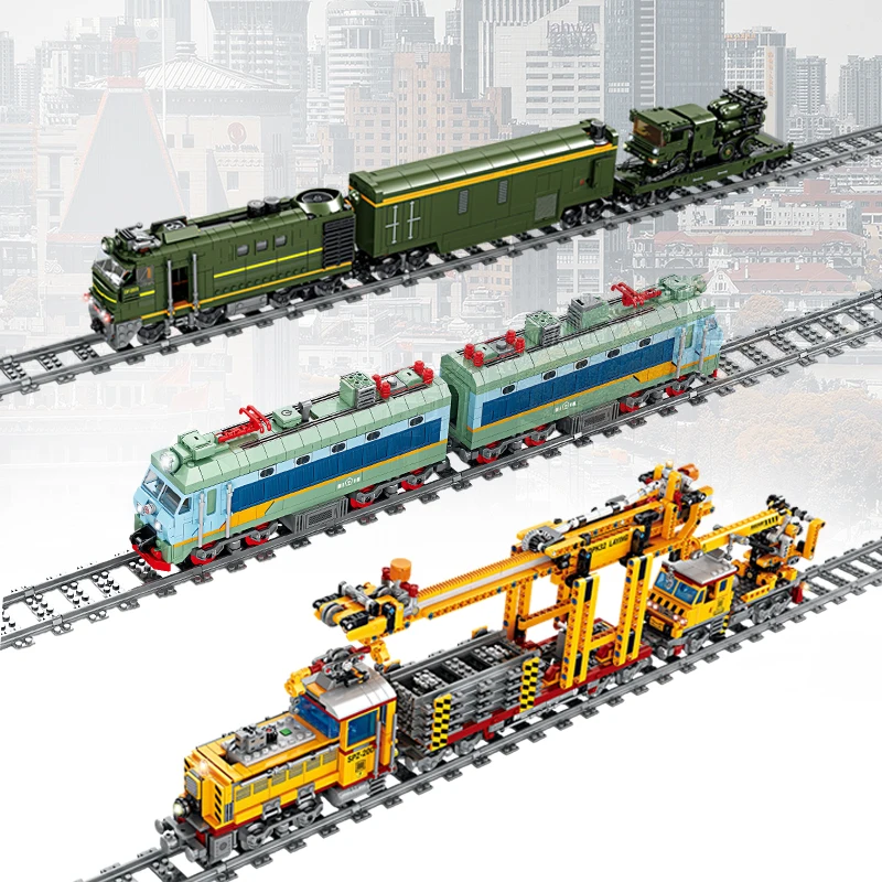 City Electric Train Series High Speed Rail high-tech Building Blocks Locomotive Bricks Children Construction Toys Kids Gifts | Игрушки и