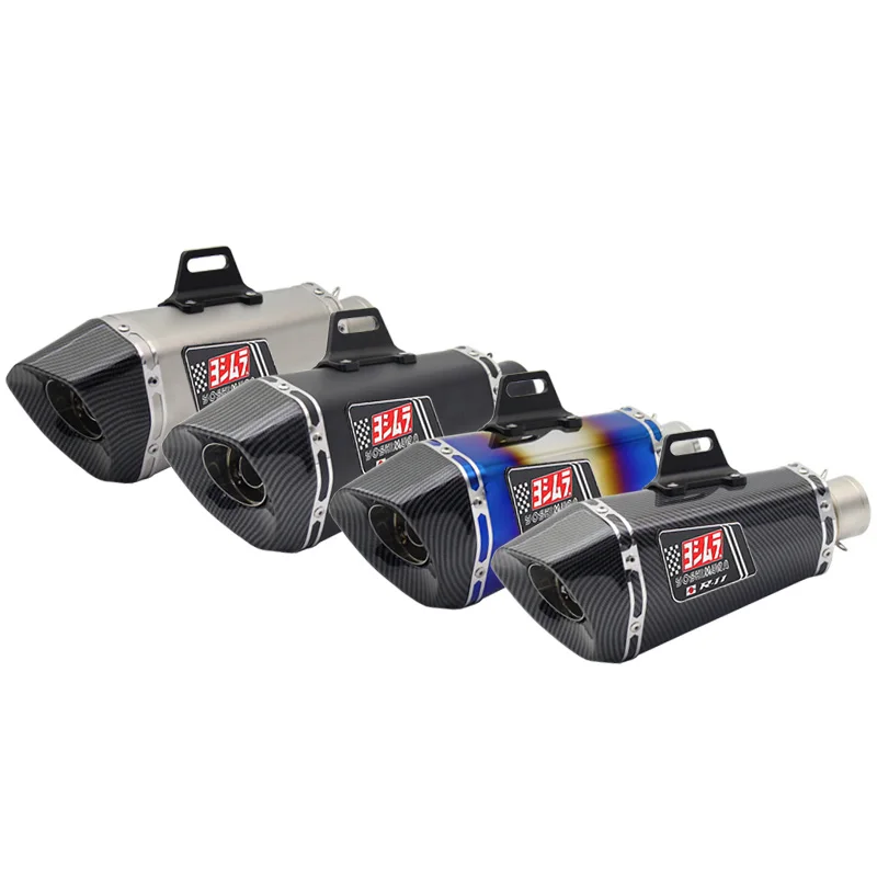 Ingresso 51Mm Tubo Di Scarico Moto Yoshimura R11 Moto Pitbike Scooter Silenziatore Fuga Moto Slip On Universale