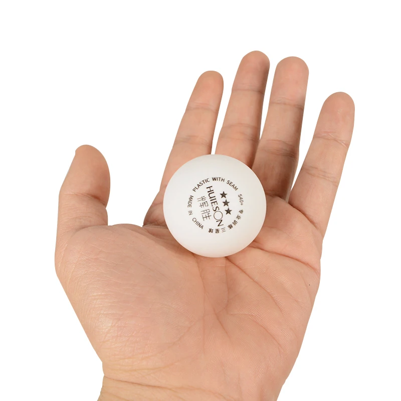 Huieson 50pcsbag ABS Plastic Table Tennis Ball 40+mm 3 Star New Material Ping Pong Balls for Table Tennis Club Training (3)