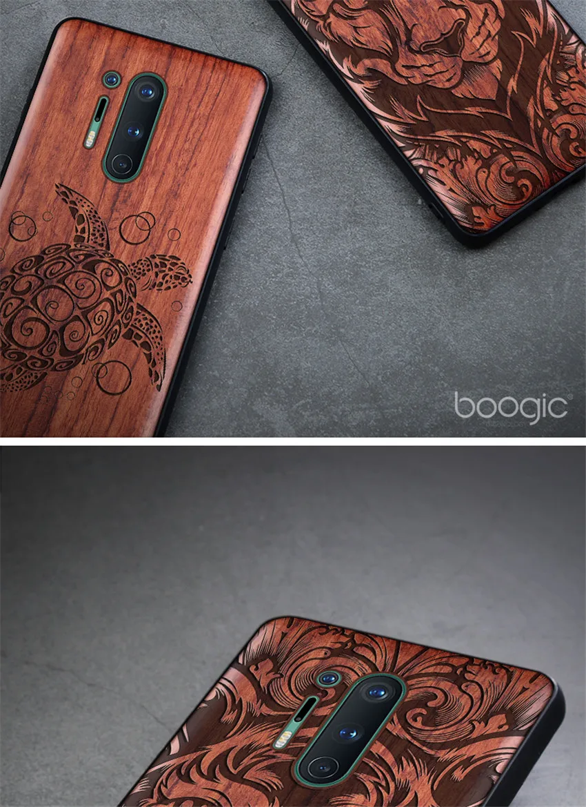 Carved Wood Case For OnePlus 8 Pro OnePlus 8 Shockproof Case TPU Bumper Cover For OnePlus 8 Case Wood Shell Oneplus 8 Pro (4)