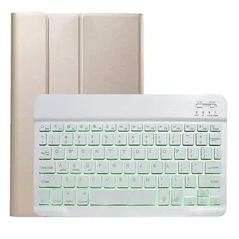 

LED Illuminated Backlit Ultra-Thin Leather Case With Detachable Blueteeth Keyboard Cover For Samsung Galaxy Tab A 8 2019 T290