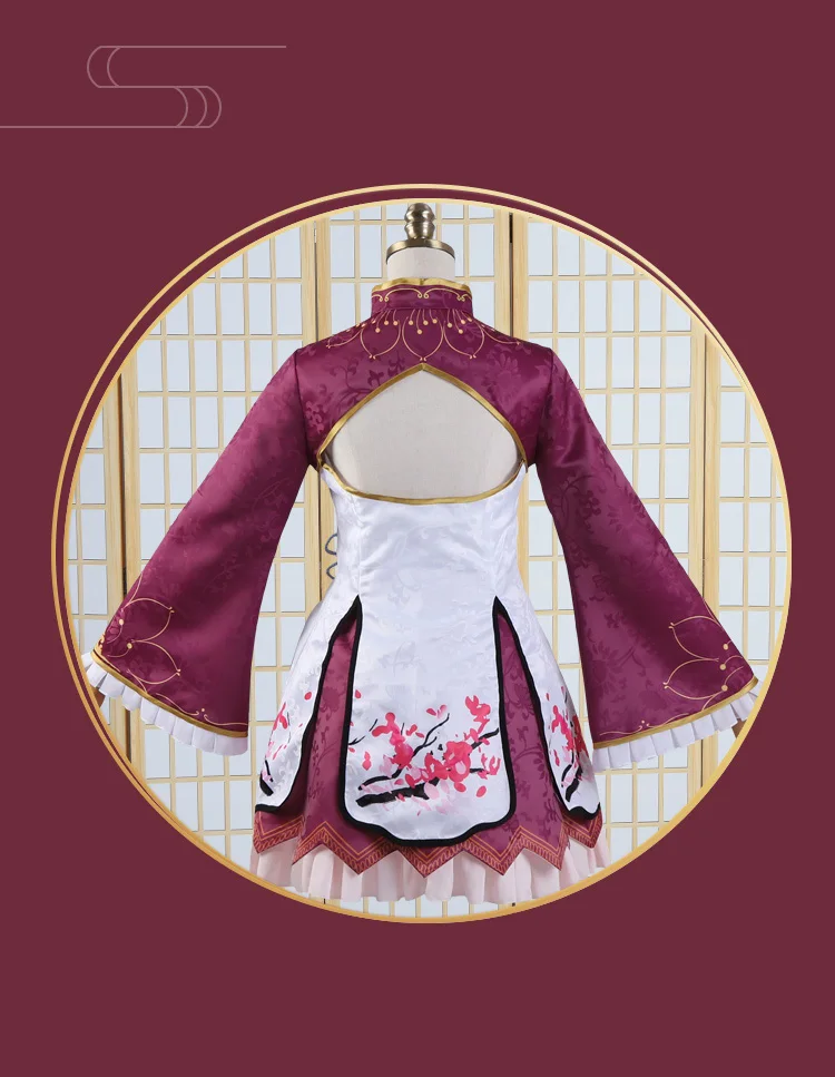 Re Life In A Different World From Zero Ram Rem New Year Cosplay Costume Halloween Costume (2)
