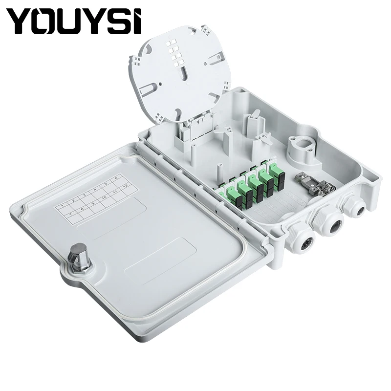 

Распределительная коробка из оптического волокна, 12-жильный настенный внутренний и наружный распределительный ящик из оптического волокна