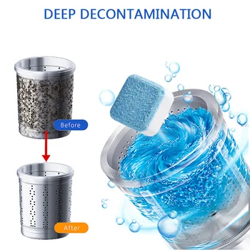 

20pcs Multifunctional Effervescent Spray Tablet Home Washing Machine Cleaning Descaler Deep Cleaning Remover Laundry Products