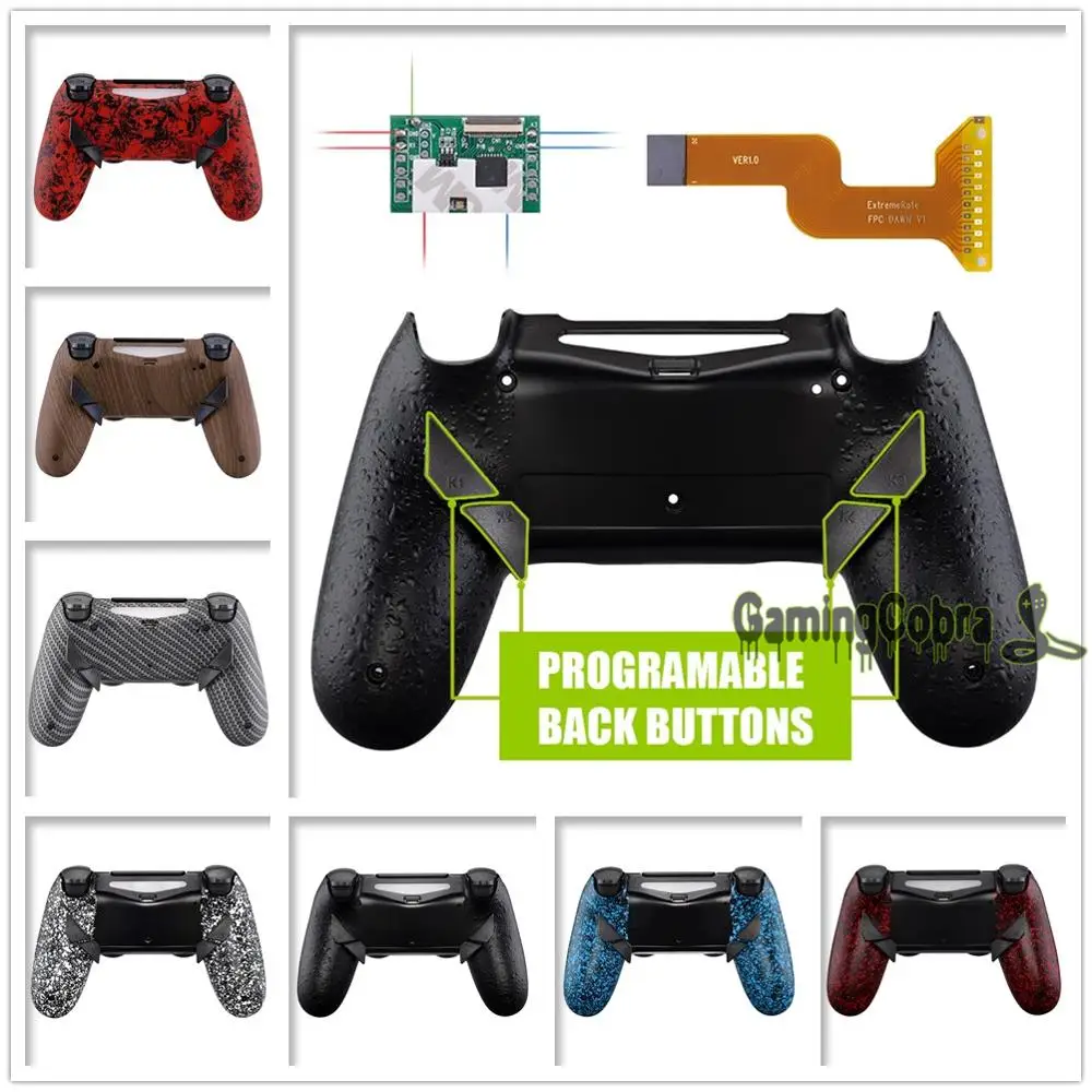 Beste Dawn Programmeerbare Remap Kit voor PS4 Slanke Pro Controller JDM 040 050 055 w Back Shell 4 terug Knoppen