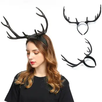 

Christmas Headband Deer Home Decoration Cosplay Headdress Headwear Party Festival Supplies Hair Clip Hair Accessories for Girls