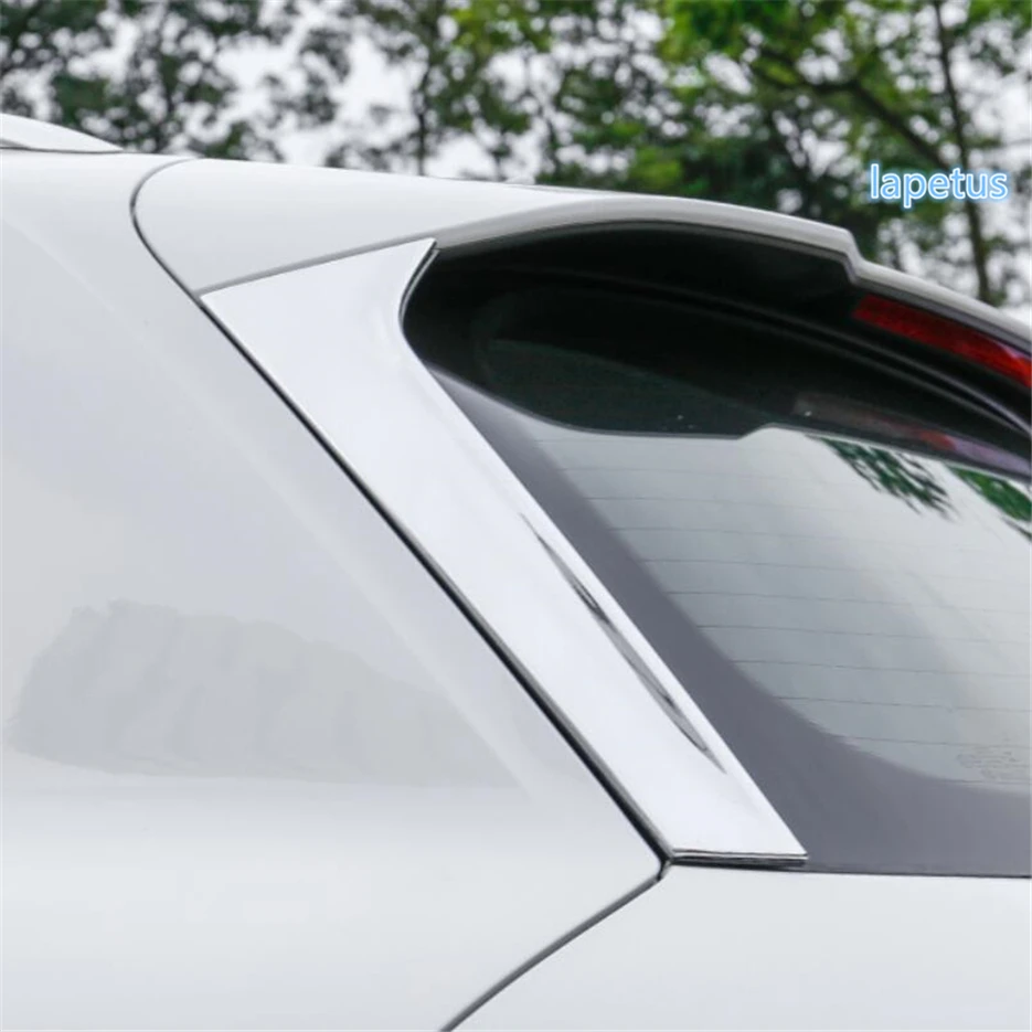 Steel Matt Rear Trunk Window Triangle Cover Trim 2pcs for Infiniti QX50 2019
