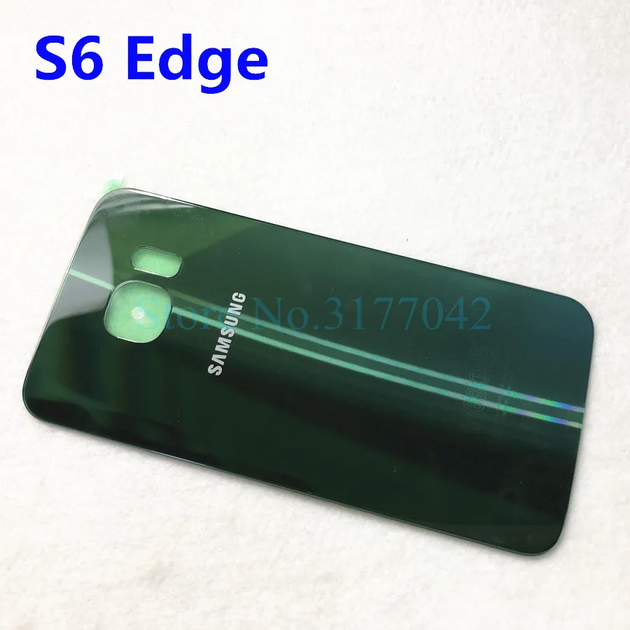 Задняя крышка аккумулятора samsung для samsung Galaxy S6 Edge S6 S6+ S6 Edge Plus G925 G925F G920 G920F G928 G928F задняя крышка из стекла - Цвет: S6 Edge green