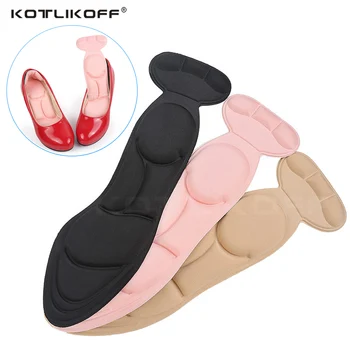 

1 Pair Self-adhesive Insole Pad Inserts 2 in 1 Heel Post Back Anti-wear Breathable Anti-slip for High Heel Shoe