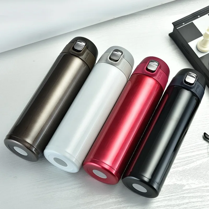 

500ML Vacuum Flask Water Bottle Stainless Steel Thermos Bottle New Outdoor Portable Travel Mug Car Water Cup Business Office Mug