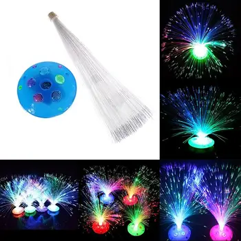 

LED Night Light Fiber Optic Lamp Children Beautiful Party Stand Gift Decor Creative Color Changing Colorful Xmas Romantic Home