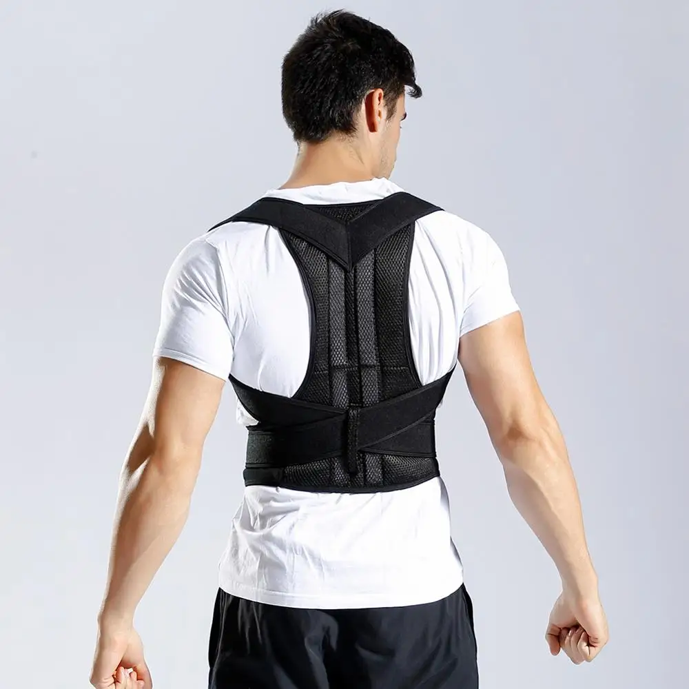 posture corrector Корректор осанки позвоночника Защита спины плечевой ремень регулируемый взрослый корсет здоровье тела терапия плечо Поддерживающий Пояс - Цвет: posture corrector
