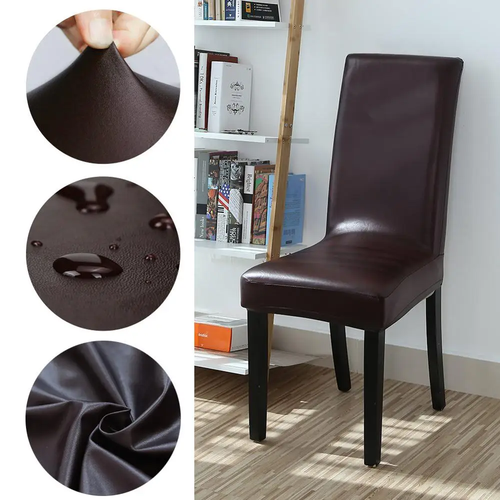 Waterproof Leather Chair Cover Slipcover Office Chair Cover Spandex