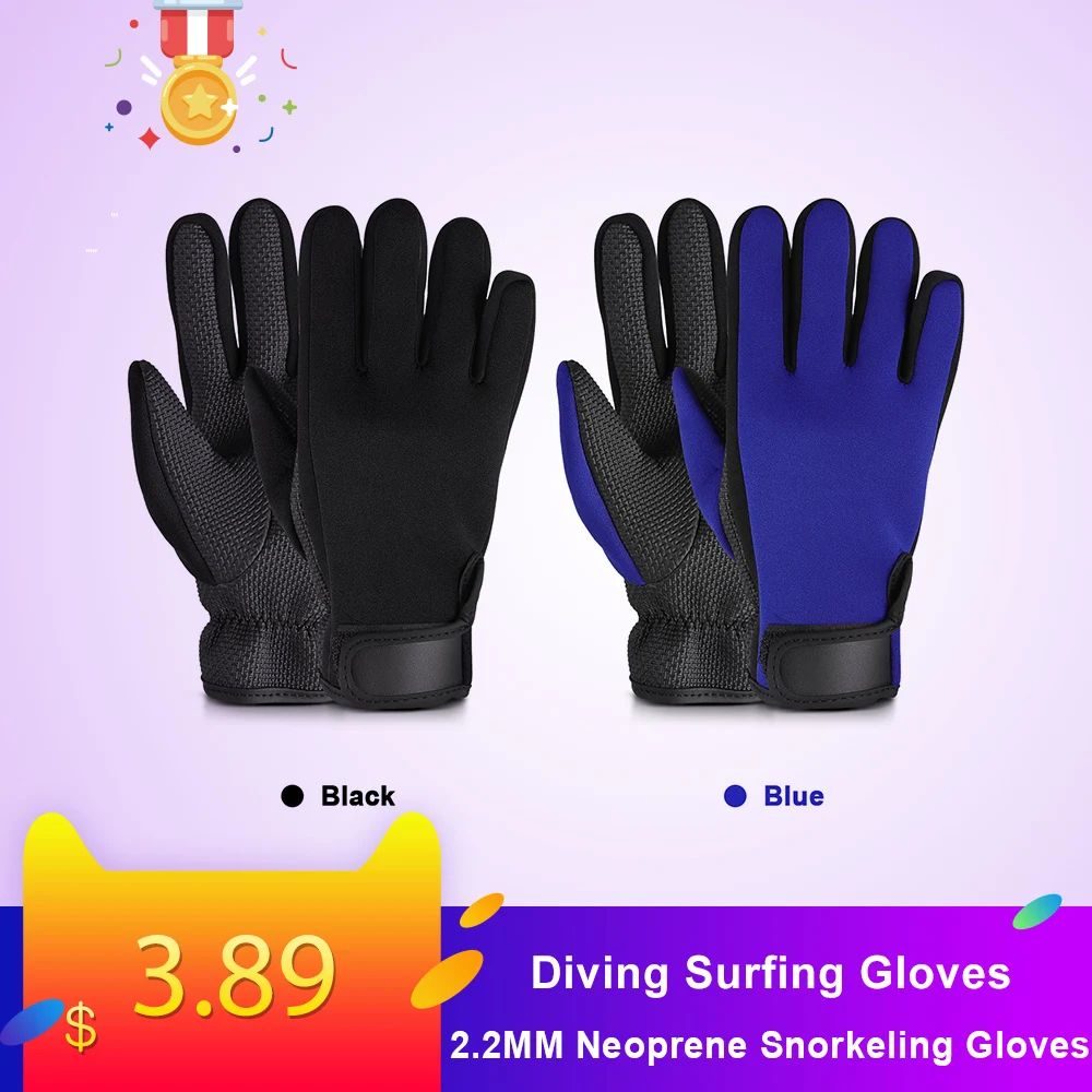 

Diving Gloves Women Men 2.2MM Neoprene Snorkeling Gloves for Snorkeling Swimming Surfing Sailing Kayaking Diving accessories