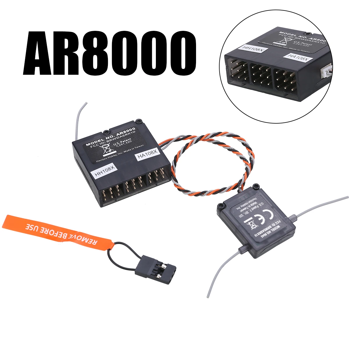 2.4 GHz AR8000 8-channel receiver for Spektrum JR DX7 DX8 DX9 DX18 Transmitter