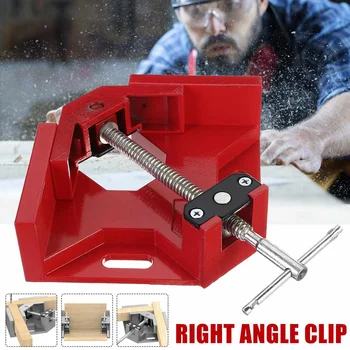 

Aluminum Alloy Single Handle 90 Degree Right Angle Clamp Angle Clamp Woodworking Frame Clip Right Angle Folder Tool