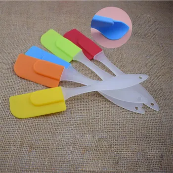 

1Pc Pastry Tools Silicone Spatula Baking Scraper Cream Butter Handled Cake Spatula Cooking Cake Brushes Kitchen Utensil