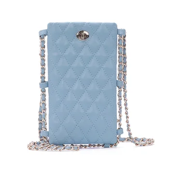 

Mobile Phone Bags Women Leather Fashion Chain Shoulder Bag 2020 new Phone Small Crossbody Packet Female Wallets Girl Coin Purses