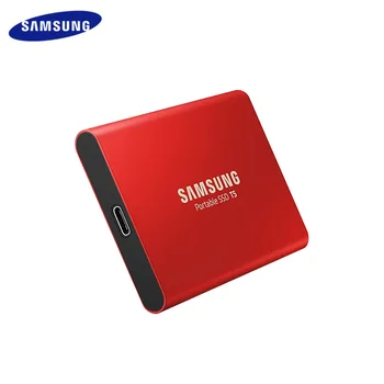 

SAMSUNG T5 SSD 1TB 500GB Portable External Solid State Drive Gen2 (10Gbps) And Backward Compatible for PC Hard Drive USB 3.1 Red
