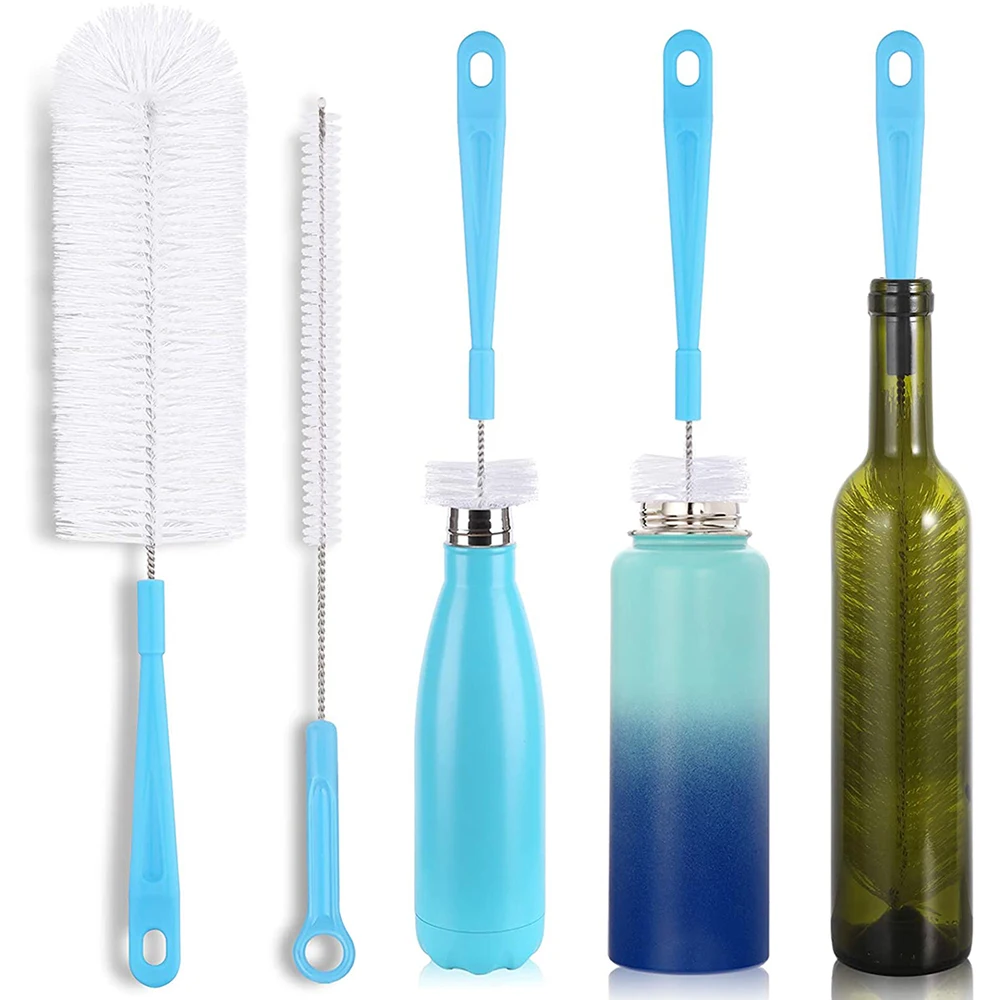 Long Handle Cleaning Brush Sets For Narrow-mouth Baby Bottle Pipe Bong  Washing Sports Water Bottle Glass Tube Cleaner Tools - AliExpress