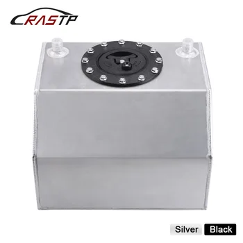 

RASTP-Universal 4 Gallon 16L Aluminum Silver OR Black Race Drift Fuel Cell Tank Fuel Surge Tank Without Level Sender RS-OCC050