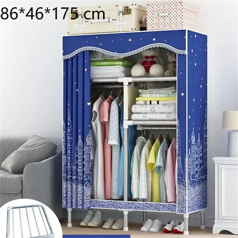 Ropa Armario Tela Meuble Placard De Range Penderie Ropero Mueble Closet Guarda Roupa мебель для спальни шкаф - Цвет: Version P