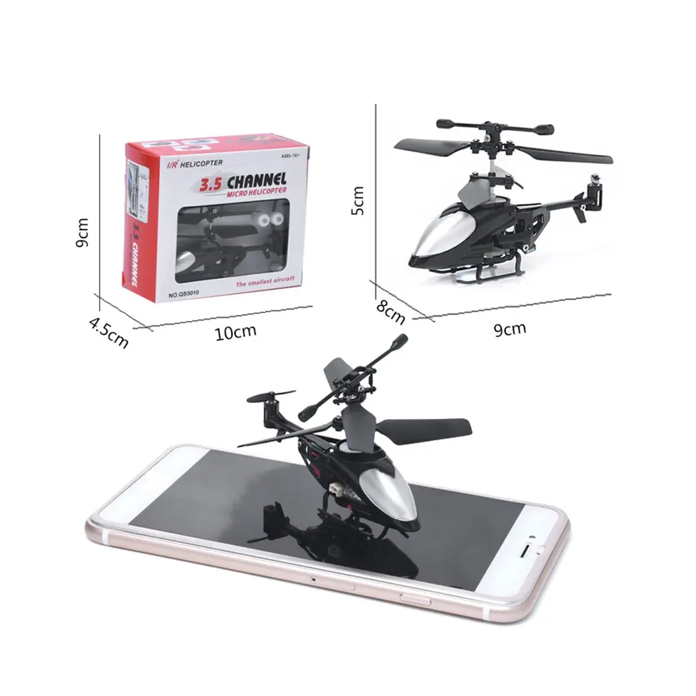 QS5010 3.5CH Micro Infrared RC Drone Aircraft with Gyroscope Remote Control Toys Mini QS RC Helicopter -Round head