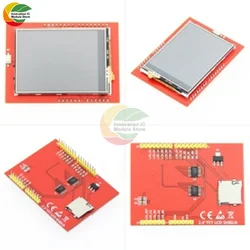 2.4 Polegada tft lcd módulo de exibição 240x320 ili9341 driver, tela de toque lcd com slot para cartão tf, adequado para arduino r3 mega2560