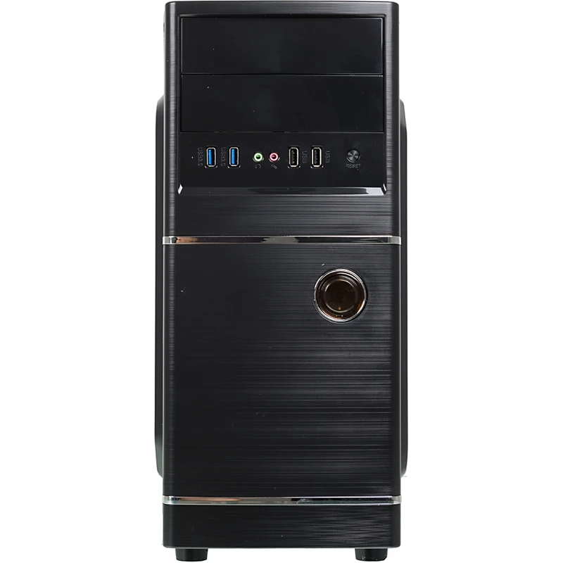 Корпус Accord ACC-B301 черный без БП ATX 3x120mm 2xUSB2.0 2xUSB3.0 audio
