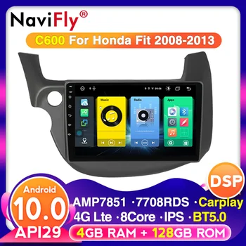 

Android 10.0 API 29 2.5D IPS DSP Carplay Car radio multimedia player for Honda Jazz 2 GG 2008 - 2014 Fit 2 BT5.0 ROM 128G