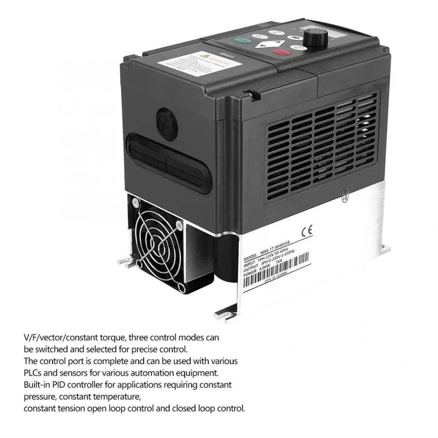 Преобразователь частоты Регулируемая скорость VFD инвертор 4 кВт 3P 220 В выход для мотора низкочастотный инвертор