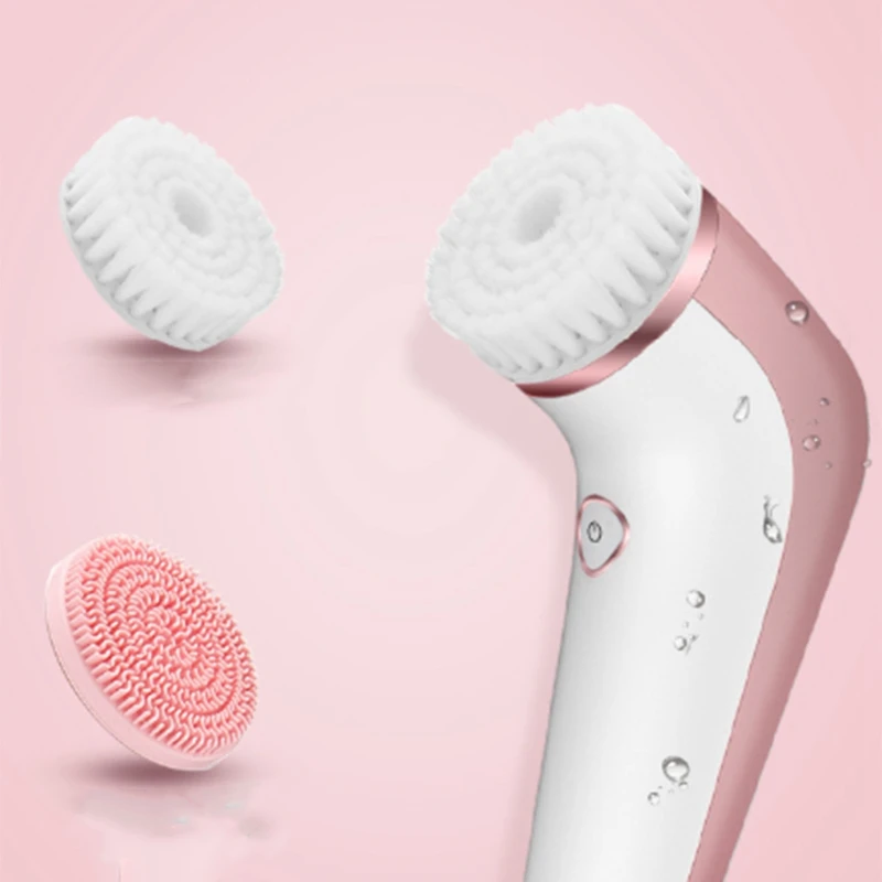 Face Cleansing Brush Electric Facial Brush Makeup Blackheads Removal& Exfoliation Induction Drying System Waterproof