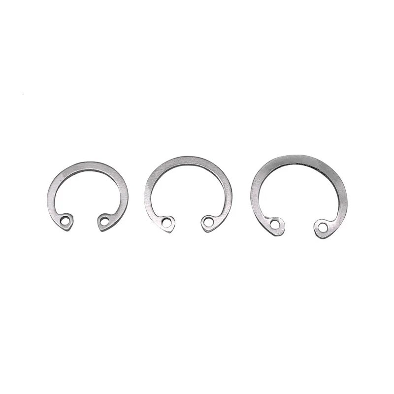 WSHR-48575 2pcs M40 M42 M45 M50 M52 M60 M62 M70 Hole Retaining Ring Opening Washer Circlip Snap Rings Gasket Stainless Steel GB893 Inner Dia: M45