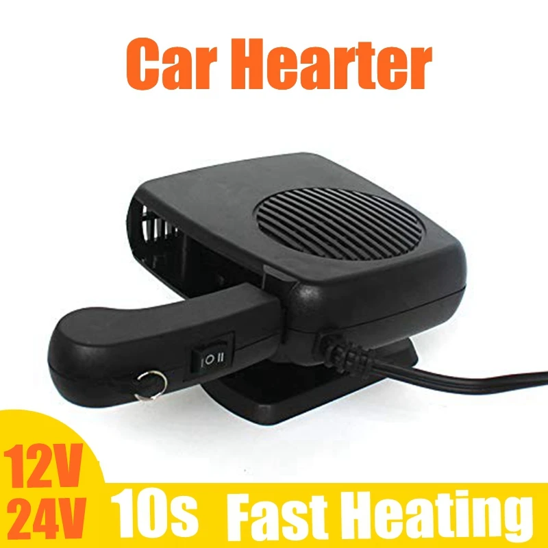 

Universal 12V 24V 150W Car Heater Auto Interior Electric Heating Machine Fan Window Mist Remover Accessories for Trucks Trailer