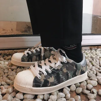 

Hot Sale Man Camouflage Canvas Shoes Men Chunky Sneakers Fashion Personality Mens Casual Shoes Male Hip Hop Shoe Heren sneakers