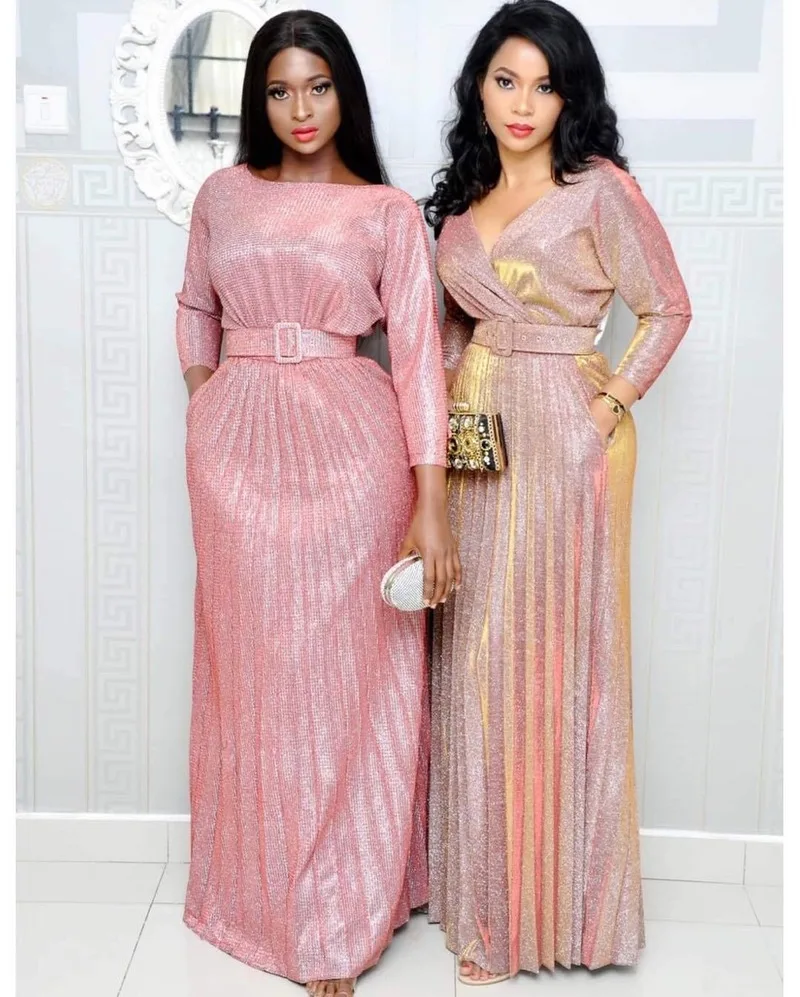 Robe De Soiree, вечернее платье с блестками, Волшебная нить, горячее тиснение, о-образный вырез, плиссированные вечерние платья, торжественное платье для женщин, элегантное