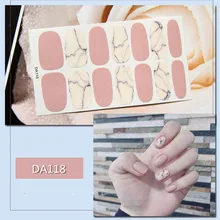 Lamemoria 1 Лист Красочные мраморные наклейки для дизайна ногтей Клей Полный Советы Блеск лак украшения инструменты DIY маникюр DA100-131