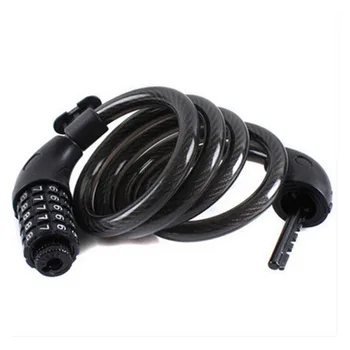 

Universal Anti-Theft Bike Lock 5 Digit Code Combination Bicycle Security Lock Steel Cable Spiral Motorcycle Cycling Bicycle Lock