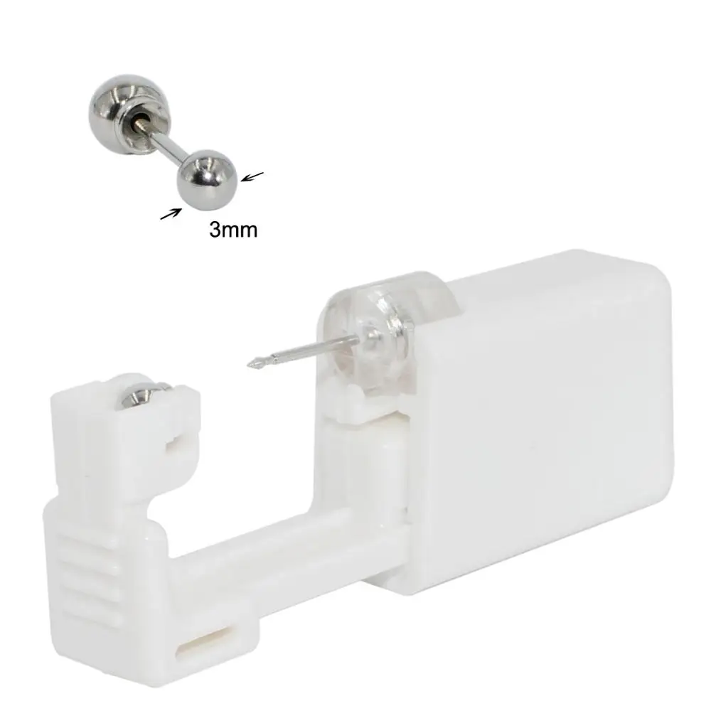 Sterile Surgical Steel Ear Stud with Secure Ball Closure
