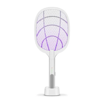 

1PC 3000V Portable USB Rechargeable Fly Mosquito Racket Mug Killer Household Electric Hand Held Bug Zapper Insect Fly Racket