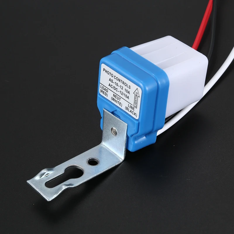 10Pcs Auto On Off Photocell Street Light Photoswitch Sensor Switch AC/DC 12V 10A