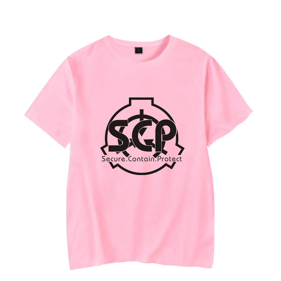 Модная черная футболка с коротким рукавом SCP Foundation для мужчин и женщин летняя