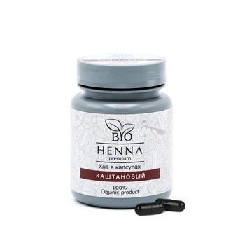 

Bio henna premium eyebrow henna, capsule, chestnut, 30 pcs