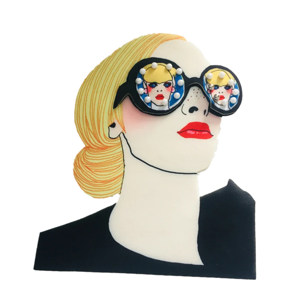 Girl Pattern 3D Design Cloth Patch Sew on Sticker for Clothing Jacket Decor