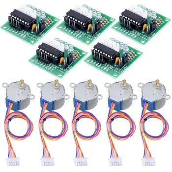 

5V 4-Phase Geared Stepper Motor with ULN2003 Driver Board 28BYJ-48 For Arduino