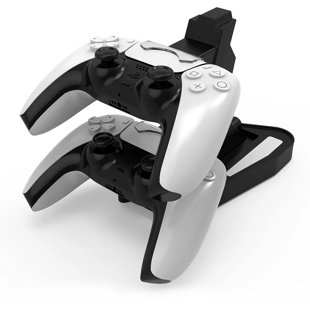 

10 PCS a lot Controller Charger Dock Dual USB Charging Stand Station Cradle for Sony Playstation 5 for PS5 Gamepad Power Stand