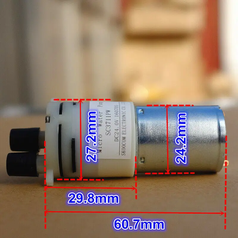 Micro 370 wasserpumpe dc12v membran pumpe geräuscharme selbst ansaugende  pumpe mit induktion durchfluss messer mini pumpe vakuum mini wasserpumpe -  AliExpress