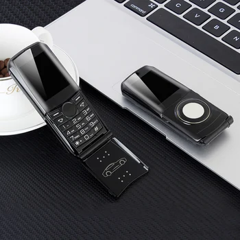 

MAFAM 760 Unlocked Flip Full Metal Car Model Key Design Shape GPRS Internet E-book Luxury Senior Mobile Cellphone P003